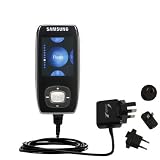 International Wall / AC Charger for the Samsung Yepp YP-T9 4GB - Gomadic Brand w/ TipExchange Technology