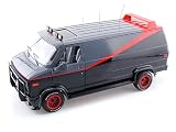 1983 GMC Vandura cargo-van from A-Team Elite Edition 1/18 Black/Grey