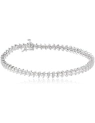 10k Gold S-Link Diamond Tennis Bracelet (1 cttw, I-J Color, I1-I2 Clarity)