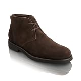 Mens Rockport RV Chocolate Brown Suede Desert Boots