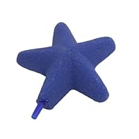 Como Blue Starfish Shaped Aquarium Tank Bubble Release Air Stone