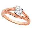 14K Rose Gold Diamond Solitaire Engagement Ring - 0.50 Ct.