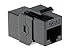 Cat 6 Inline Coupler w/Keystone Latch - Black