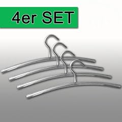 Edelstahl Kleiderb�gel Garderobenb�gel 4er Set