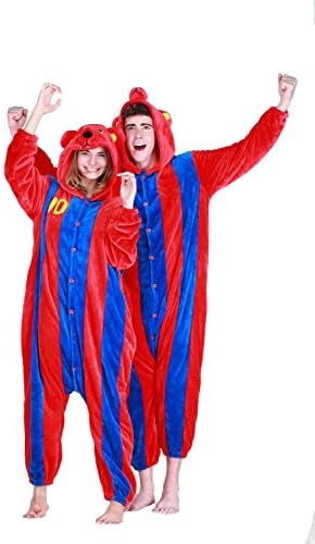 KUKABCN World Cup Fans Barcelona Mink Cashmere Family Fitted Thick Piece Pajamas Adult SizeL