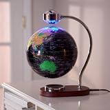 Black 8 Inch Levitating Globe - EWB179