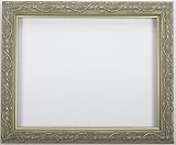 Ornate Pewter Picture Frame-Solid Wood-New