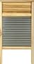 Columbus Washboard Stainless Washboard, Teak 12-7/16x23-3/4 Inches