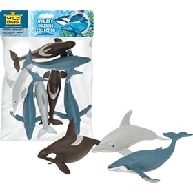  Wild Republic Polybag Whales and Dolphins 7 Pieces