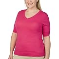 Merona&reg; Plus V-Neck Sweater - Pink