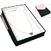 Pink & Black Magnetic Lid Necklace Pendant Gift Box Display