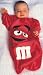 M M BABY BUNTING COSTUME - RED