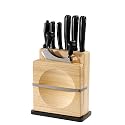 Domoclip - MEN23 - Bloc 5 Couteaux - Planche Bois - Hachoir