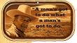 John Wayne Magnetic Mini Tin Sign