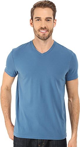 Kenneth Cole Sportswear Men's Short Sleeve V-Neck Faded Blue T-Shirt 2XL