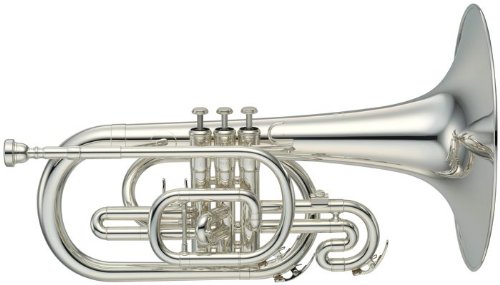 Yamaha YMP-204M Series Marching F Mellophone Silver On Sale