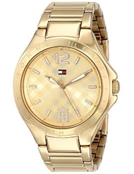 Tommy Hilfiger Womens 1781385 Analog Display Quartz Gold Watch