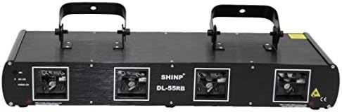 Shinp Stage Lighting Laser Light Dl-55RB Blue Red 900MW Four Lens DMX512 for DJ Club Disco Home Garden Xmas Christmas Party Effect