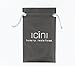 ICINI Essentials- Precision Eyelash Curler + Slant Tip Tweezer + Eyebrow Brush/Eyelash Separator + Eyelash Curler Refill + Carrying Bag