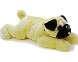 Plush Putnam Pug Dog Super Flopsie By Aurora 28