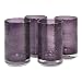 Artland Iris Highball, 17-Ounce, Plum, Set of 4