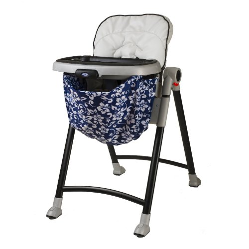 Wupzey High chair Food Catcher Navy Hawaiian