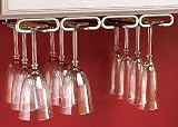 11 inch Quad Stemware Rack Satin Nickel