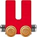 NameTrain Bright Letter Car U - Made in USA (Red)