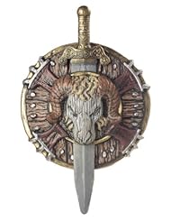 Awesome Barbarian Combat Costume Ram Shield/Sword Set