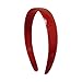 Four 1 Inch Plastic Headbands with Teeth - Black White Navy Red