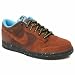 Nike Dunk Low - 7 Uk - Brown & Pl Blue - Nubuk