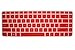 Silicone Keyboard Protector Cover Skin for HP Envy Sleekbook 6z US Layout Laptop (Semi-Transparent Red)