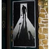 5ft Man at Door with Axe Door Cover
