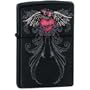 Winged Crown Heart Zippo Lighter