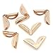 Housweety 100 Rose Gold Book Scrapbooking Album Menu Folder Corner Protectors