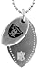 Stainless Steel NFL Oakland Raiders Football Dog Tag Necklace 26
