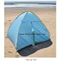 Deluxe Pop Up Beach Tent Sun Shelter with Zipper Privacy Door Family Cabana Sun Wind Tent Blue
