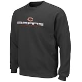 NFL Chicago Bears Charcoal 1st & Goal Pullover Crew Sweatshirt (Small)