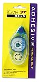 Tombow 62114 Mono Permanent Adhesive Film Roller, Non-Refillable Dispenser, 1/3x335, Carton of 144