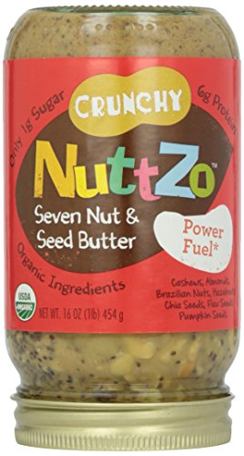 Nuttzo Organic 7 Nut & Seed Butter Spread, No Peanuts, 16 oz