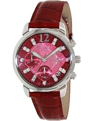 Casio Womens Sheen SHN5010L-4A Red Leather Quartz Watch with Red Dial