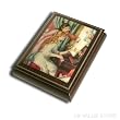 Jewelry Box, Italian Inlaid Wooden Musical Jewelry Box, Renoir's "Girls At The Piano"