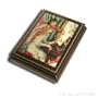Jewelry Box, Italian Inlaid Wooden Musical Jewelry Box, Renoir's "Girls At The Piano"