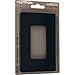 Lutron CW-1B-BL Claro Single Gang Rocker Wallplate, Black