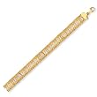14K Yellow Gold Balinese Bead Bracelet - 7.5 inches