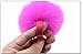 Dikoaina High Quality Large Faux Fur Pom Pom Keychain Bag Charm Fluffy Fox Fur Ball