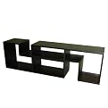 Adjustable Maze Bookcase-Black