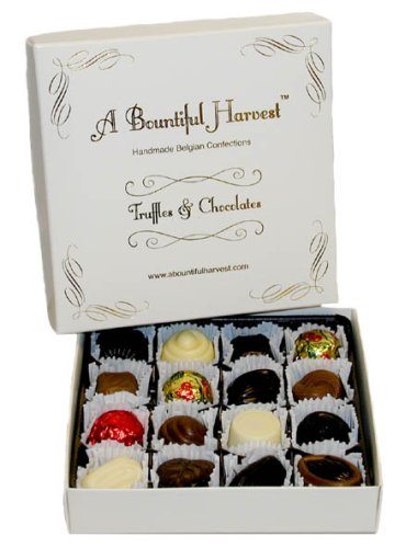 16pc Sugar Free Handmade Belgian Chocolates by A Bountiful Harvest