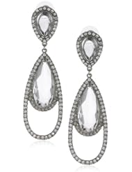 Kenneth Jay Lane Crystal-Color Teardrop Earrings