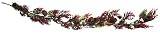 Exclusive 6' Eucalyptus Red Berry Christmas Garland With Pine Cones